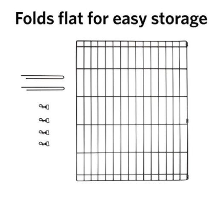 MidWest Homes for Pets Universal Pet Playpen 2-Panel Extension Kit | Fits Metal 30-Inch Dog Pens | Kit Measures, 24x30 Inch (Pack of 2) - color: Black, size: 30H-Inch Pen Extension Panel