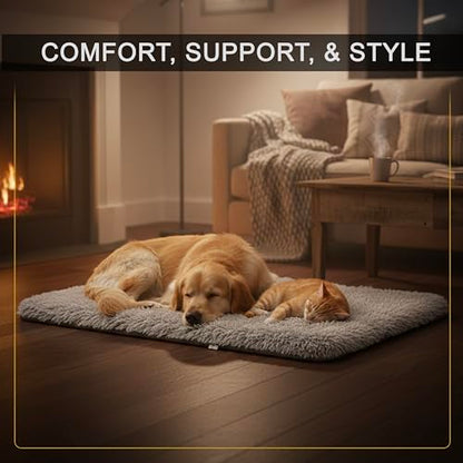 Dog Bed, pet beds (Large) - Premium Quality, Dog Bed, Washable & Portable, Multiple Sizes, Stylish Design, Removable Cover, Size Large(29.53 X 19.69 X 3.14) inch - size: Large