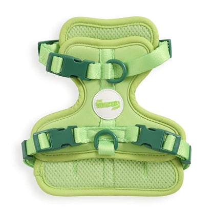 HNS1000B Arlo Extra Small Adjustable Soft Padded No Pull Pet Harness with 3 Buckles and 3 Leash Clips, Mojito - color: Light Green, size: X-Small (Chest: 11.8 - 17")