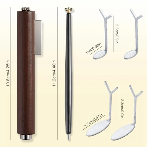 Fcozpjk Cat Eye Magnet for Nails, 6PCS Cat Eye Gel Nail Polish Magnet Tools 3 in 1 Strong Suction Magnetic Pen with Y Shape Clippers Heart Magnet Flower French Tip Design Manicure Salon Supplies - color: A
