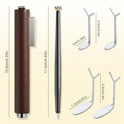 Fcozpjk Cat Eye Magnet for Nails, 6PCS Cat Eye Gel Nail Polish Magnet Tools 3 in 1 Strong Suction Magnetic Pen with Y Shape Clippers Heart Magnet Flower French Tip Design Manicure Salon Supplies - color: A