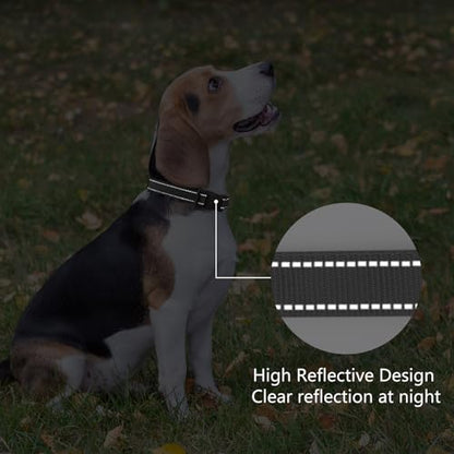 Reflective Dog Collar Padded with Soft Neoprene Breathable Quick Release Basic Dog Collars for Puppy Small Dogs Girl Boy Black - color: Black, size: XS:width 5/8"neck 8-10.5"