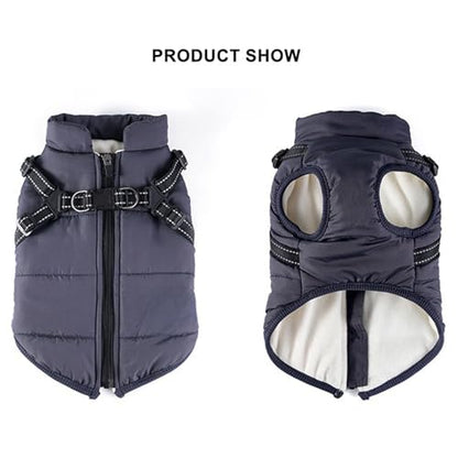 Dog Winter Coat, Waterproof Winter Jacket with Built-in Harness, Windproof Dog Warm Coats for Dogs Cats (Blue,X-Large) - color: Blue, size: X-Large