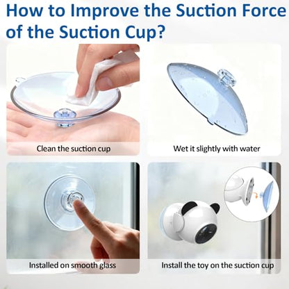 Sofolor Laser Cat Toys for Indoor Cats, Automatic Cat Laser Toy with Random Trajectory, Suction Cup Design, Run Quiet, USB Rechargeable