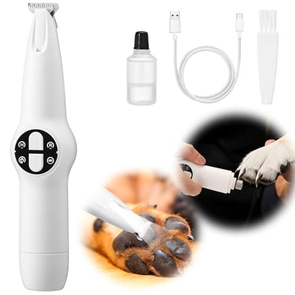 Palksky Dog Clippers for Grooming - 2 in1 Upgraded Electric Dog Paw Trimmer with Nail Grinder, Rechargeable Waterproof Paw Trimmer with Led Display for Dogs Paws, Ears, Face, Rump & Eyes - size: Multi-function