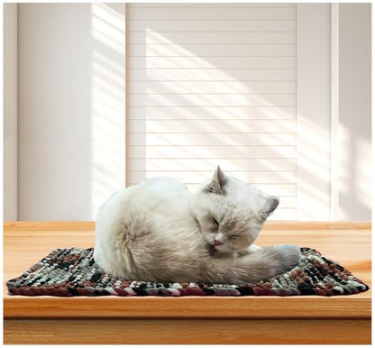 Cat Window Sill Pet Pad Window Perch, Knitted Windowsill Pet Mat Pillow Seat Bed,Double Sided Cat Cushion for Window Sill (Mixed Color, 8"x24") - color: Mixed color