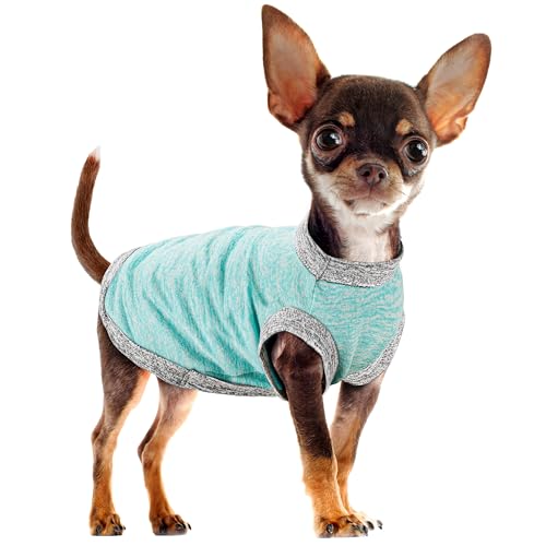 Chic Ion Polyester Dog Vest: Adorable Fashion Apparel for Small, Medium, and Large Breeds, Moisture-Wicking, Soft, Anti-Static, Durable, and Easy-to-Clean Design - Light Blue S - color: Light Blue, size: S-(4~7lb) | Chest(~16.1")
