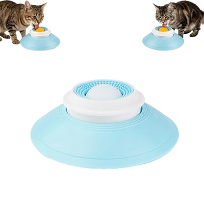 Slow Feeder Cat Bowl, Cat Food Bowl with Cat Lick Ball, Licking A Ball Add More Fun Bowl, Cat Slow Feeder Bowl, Slow Down Eating Speed and Add More Fun for Your Cats. - color: W*1PC