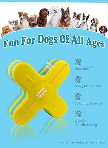 Dog Food Puzzle Toy Slow Feeder, Pet Tornado, Pet Treat Puzzle