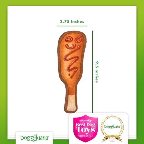 Doggijuana Mini Doggi Duo Refillable Juananip Toy Bundle | Corn Dog & Juananip | Funny Dog Toy Plush with Catnip and Refill | Interactive Chew for Play - style: Corn Dog & Juananip