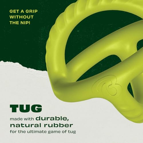 Benebone Natural Rubber Tug Interactive Dog Toy, Natural Rubber - size: 1 Pack, style: Tug