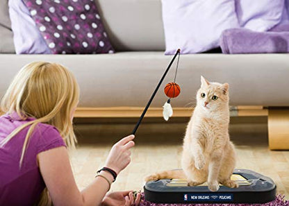 New Orleans Pelicans Basketball Cat Scratcher Toy - color: New Orleans Pelicans