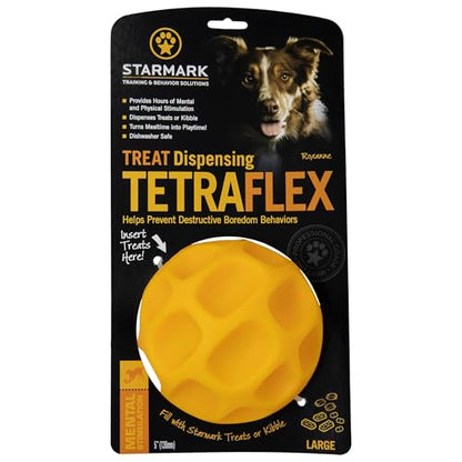 Starmark Treat Dispensing Tetraflex Dog Toy Large - size: Large