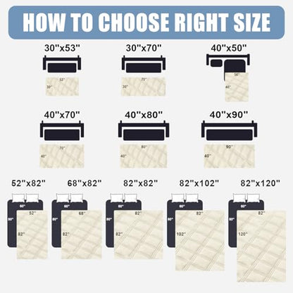 Smiry Waterproof Dog Bed Cover Blanket 52x82, Soft Reversible Pet Blanket, Washable Leakproof Cats Dogs Couch Cover for Sofa, Couch, Furniture, Beige/Beige - color: Beige/Beige, size: 52x82 Inch