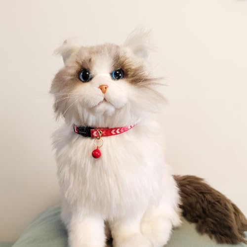 2 Pack Breakaway cat Collars with Bell,Safety Quick Release Pendant Cute Kitten Collar,Adjustable 20-30cm (Red+Navy, 20-30cm) - color: Red+Navy