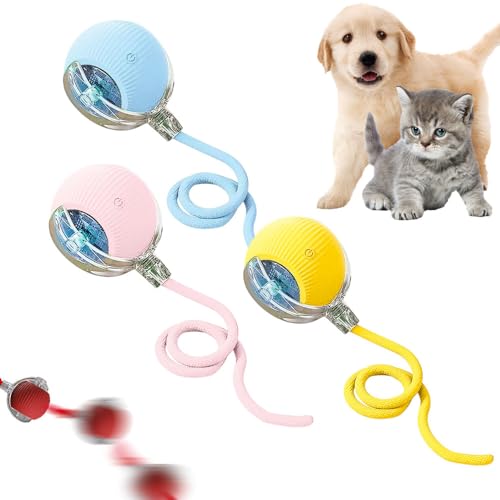 Interactive Cat Toy, 2025 New Cat Toy for Indoor Cats, Intelligent Rolling Ball Toys, Kitten Toys for Bored Indoor Cats/Dogs (mixedB,3pcs) - color: mixedB,3pcs