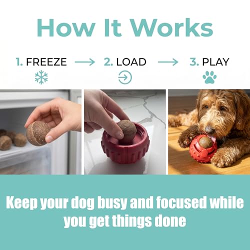 Fieldcrest Farms Nothin’ to Hide Collagen Ball Refills – 7 Pack Lickable Dog Treats for Seek-A-Treat Double Puzzle Ball, Low-Calorie, Freeze for Extended Play