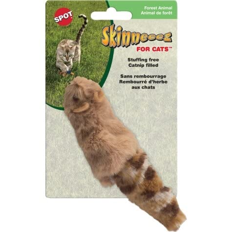 Ethical Pets 2680 Skinneeez Forest Creatures For Cats, Pack of 3 (Squirrel, Chipmunk or Skunk)