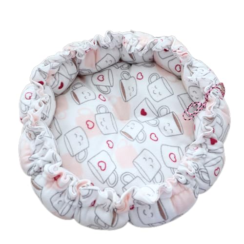 Sweet Bed Warm Pet Mat Cute Kitten Lounger Cushions House Tent Very Soft Small Dog Mat Bag Washable Cats Beds Houses for Indoor Large Houses for Warm No Heating Pad House Windproof for Winter - color: Q, size: S
