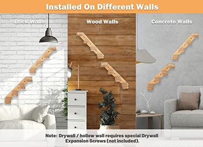 Cat Wall Climbing Shelf, 2 pcs Cat Wall Climber, 4 Step Climbing Stairs, Wall-Mounted Ladder with Sisal Scratching Rope, Perfect Wall Furniture for Perching (CatStairs2P4Steps) - color: 2 Pack 4 Steps