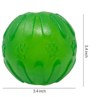 Starmark Treat Dispensing Chew Ball Tough Dog Toy, Medium/Large for Large Breeds