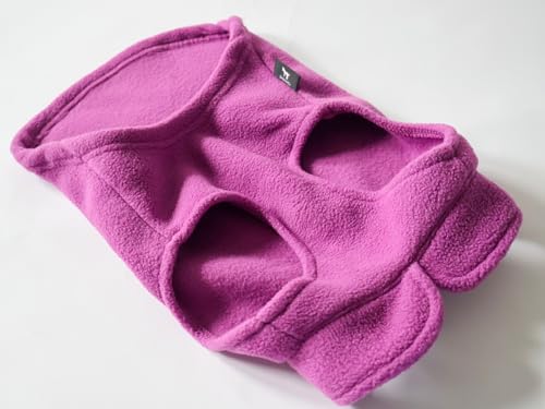 JACKO & CO - Fleece Vest Dog Sweater with Leash Ring - Soft, Warm & Lightweight Pullover Coat for Small & Medium Dogs, Puppies & Cats - Cozy Fall/Winter/Spring Pet Jacket (Purple, X-Small 2-4lbs) - color: Purple, size: XS (2-4lbs)