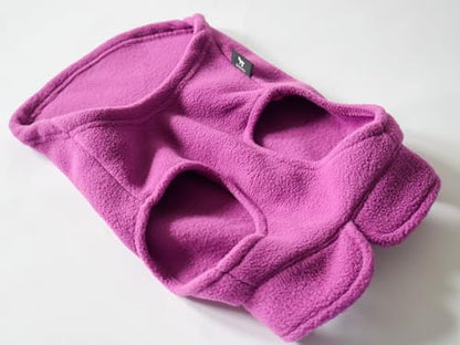 JACKO & CO - Fleece Vest Dog Sweater with Leash Ring - Soft, Warm & Lightweight Pullover Coat for Small & Medium Dogs, Puppies & Cats - Cozy Fall/Winter/Spring Pet Jacket (Purple, X-Small 2-4lbs) - color: Purple, size: XS (2-4lbs)