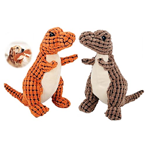 2024 New Indestructible Robust Dino Plush, Squeaky & Durable Dog Chew Toys for Aggressive Chewers, Interactive for Boredom (F-A+C) - color: F-A+C