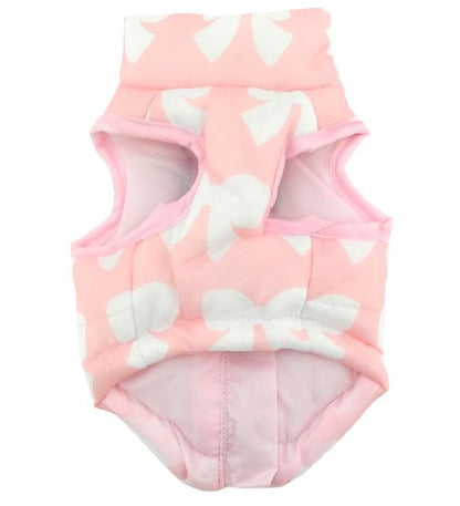 New Various Pet Cat Dog Soft Padded Vest Harness Small Dog Clothes Pink Bow XS, Model: BFL049-Pink-XS - color: Pink Bow, size: XS(chest 11.0" back 9.0")