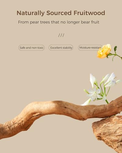MUTTROS Modern Cat Tree Tower for Large Cats, Wood Cat Tower with Natural Scratching Post, Solid Wood Condo, Real Branch Luxury Cat Furniture with Curved Bed, Top Basket, White - color: Cloud White, size: 38" Solid Wood Cat Tree