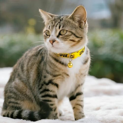 Personalized Camo Dog Collars-Adjustable Lightweight Nylon Pet Collars, Quick-Release Buckle, Perfect for for Small Dogs, Puppies & Cats (4-Pack - color: yellow