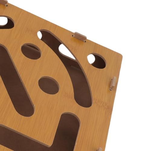 Cat Puzzle Toy Box, Composite Board, 11.02x11.02 in, Bell Ball Maze, Mental Physical Exercise, Indoor Cat Toy, Appearance Random