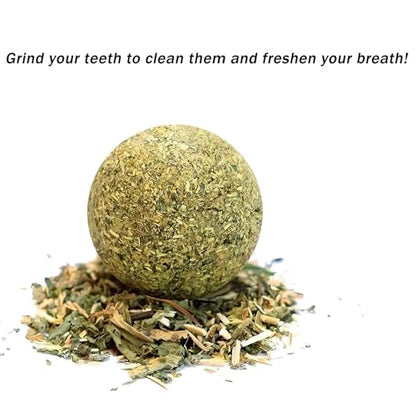 happylain 2 inches Diameter Catnip Ball - Catnip Balls for Cats, Interactive Cat Toy for Indoor Cats, Cat Nip Licking Balls