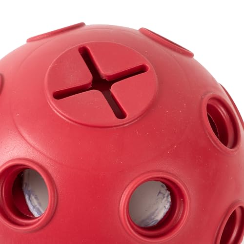 Fuzzl Eco Rubber Magic Shroom Puzzle Enrichment Toy - Red - Long Lasting Dog Treat Toys for Aggressive Chewers Strong Dog Toy for Dogs Durable Puppy Toys - style: Mushroom Red