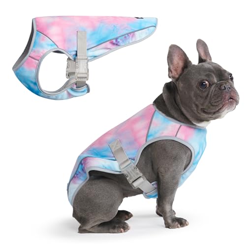 Spark Paws Dog Cooling Vest - SPF 50 UV Sun Protection - Summer Heat Relief Gear for Dogs, Lightweight, Evaporative Cooling - Dog Anxiety Relief Vest During Hot Days - Snowcone, XL - color: Snowcone, size: XL: 25-40lbs