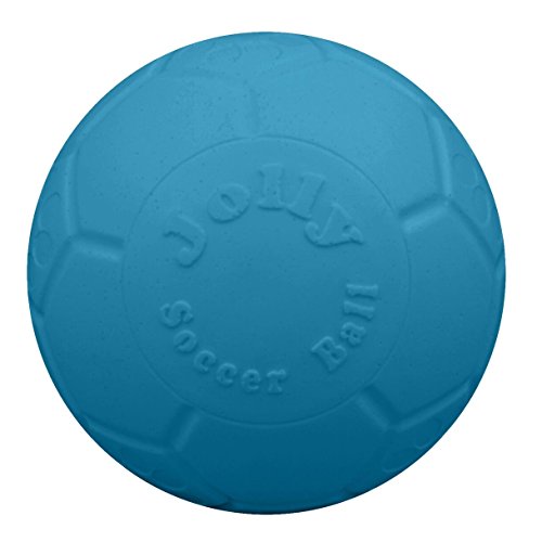 Jolly Pets Medium Jolly Soccer Ball Floating-Bouncing Dog Toy, 6”, Ocean Blue - color: Ocean Blue, size: 6 Inch Diameter