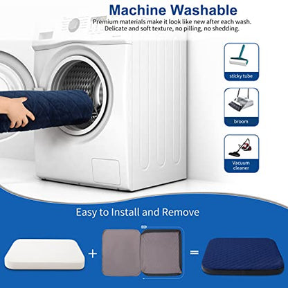 Large Dog Bed, Orthopedic Foam Big Dog Bed Mattress, 40 inch Joint Relief Pet Sleeping Beds, Non Slip Bottom with Removable Washable Cover, Dark Blue - color: Dark Blue, size: 40.0"L x 35.0"W x 3.5"Th