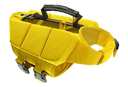 NOAH & PAW Dog Life Jacket, Human Standards Lifejacket Design, Dog Life Vest for Swimming and Boating, 3X Foam Support for Max Floating, Breathable Mesh, Salvavidas para Perros, Size S - size: S