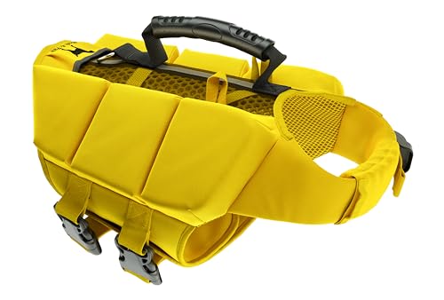 NOAH & PAW Dog Life Jacket, Human Standards Lifejacket Design, Dog Life Vest for Swimming and Boating, 3X Foam Support for Max Floating, Breathable Mesh, Salvavidas para Perros, Size S - size: S