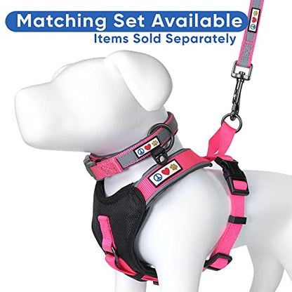 Pawtitas Reflective Padded Dog Harness for X-Small Dogs – Adjustable Puppy Step-in Vest | Fits Chest 14–18 in | No Pull Training Harness | XS | Pink - color: Pink, size: X-Small (Pack of 1)