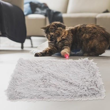 BESPORTBLE Fluffy Pet Crate Mat Anti Slip Plush Dog Blanket Double Layer Warm Soft Pet Sleeping Pad for Small Medium Large Dogs Indoor Autumn Winter Use