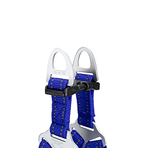 EXCELLENT ELITE SPANKER No Pull Dog Harness Adjustable Nylon Step-in Easy Pet Vest Chest Strap with Reflective and Leash Ring for Small Medium Large Breed Dogs Training Walking(Blue-L) - color: Blue, size: L
