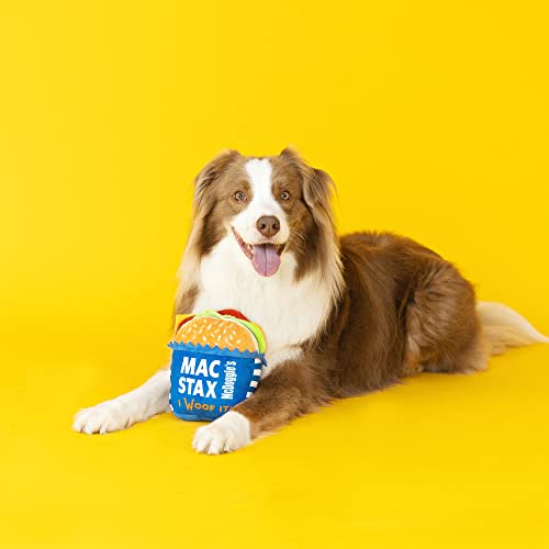Fringe Studio Plush Dog Toy, MCDOGGLE’S MAC STAX, Wagsdale Dog Toy Collection (289738), Multi-Colored - color: Mac Stax