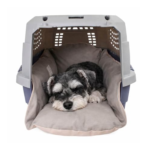 Helen's Pet Bed Multi-Fit Dog Crate Cushion, Small (Label: M JP Size) - Washable Reversible Crate Bed Pad, Soft Cushion for Wire, Plastic & Hard-Sided Crates, Carriers & Strollers - color: Beige Pink (Fabric), size: Small