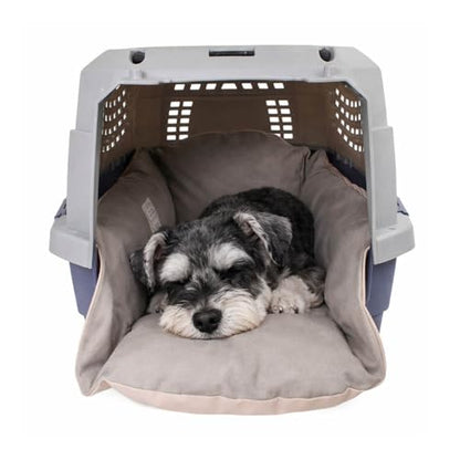 Helen's Pet Bed Multi-Fit Dog Crate Cushion, Small (Label: M JP Size) - Washable Reversible Crate Bed Pad, Soft Cushion for Wire, Plastic & Hard-Sided Crates, Carriers & Strollers - color: Beige Pink (Fabric), size: Small