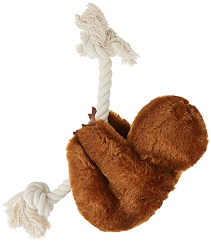 Fringe Studio Dog Toy, Brown Sloth On A Rope-Plush Pet Toy (289373) - color: Sloth on a Rope