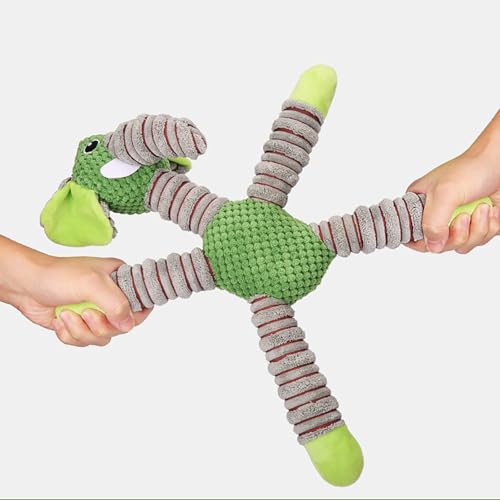 Chew Toys for Dogs, Durable Fabric Soft Heavy Duty Dog Toys Small Dogs,Interactive Cute Indestructible Heavy Duty Dog Toy for Puppy Small Medium Breeds Teething Anxiety Relief Playing Home Indoor - color: Green