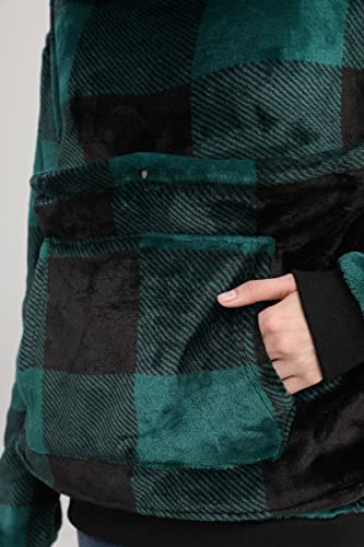 LINYUCHEN Cat Pouch Hoodie Large Pet Pouch Sweatshirt Puppy Kitten Holder Carrier Pullover Tops for Women - color: Green, size: Medium