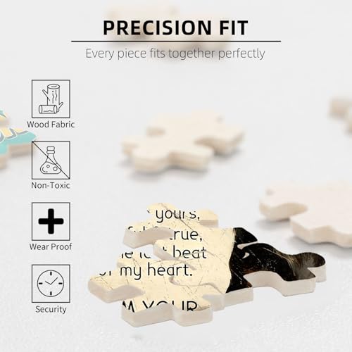 300 Pieces Jigsaw Puzzles for Adults, I Am Your Friend Your Partner Your Dachshund Art Puzzle, Stress Relief Concentration Training Brain Teaser Puzzle 15.7x11 Inch - color: Wooden Puzzle13, size: 300 Piece pcs