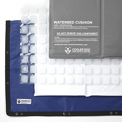 CoolerDog Hydro Cooling Mat 4 Pack for Dogs – Connectable Dog Cooling Mats & Cooling Pads for Hot Weather – Triple Layer Ice & Water Cooling System (23" x 18" Each) - size: Standard - 4 Pack